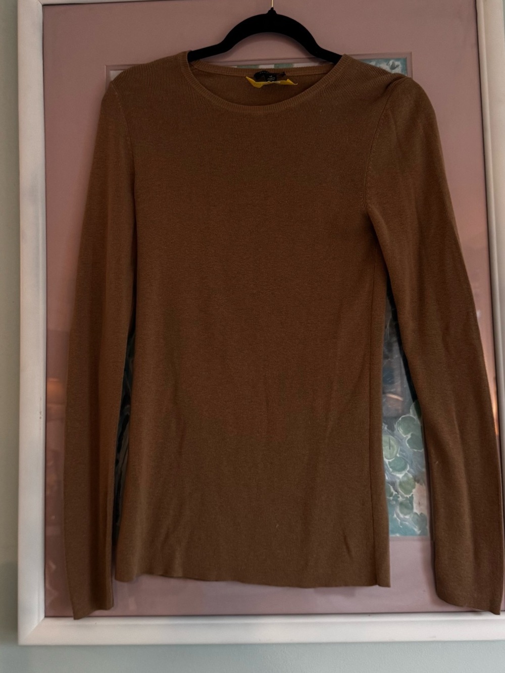 Ann Taylor Brown Crewneck Long Sleeve Sweater